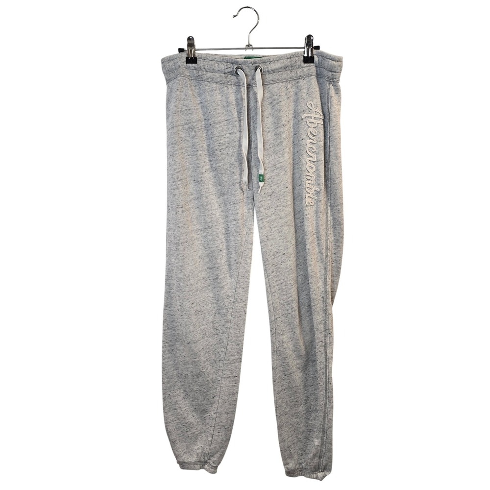 Abercrombie & Fitch Joggers Mens Medium Gray Vintage Logo Drawstring Sweatpant